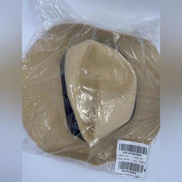 J.Crew Packable straw hat M/L main image 3